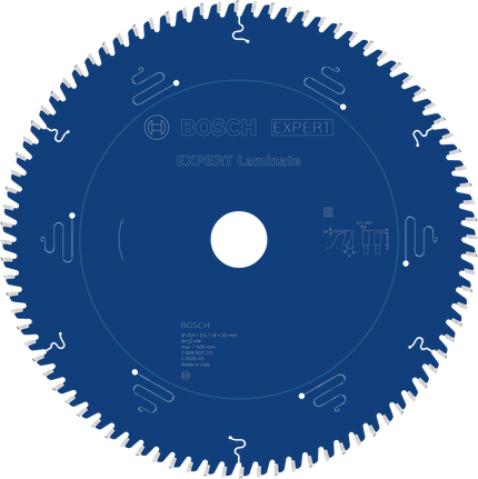 Bosch EXPERT lamināta ripzāģa asmens 254 mm.